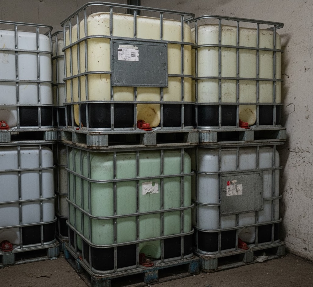 IBC tank recycling and material recovery